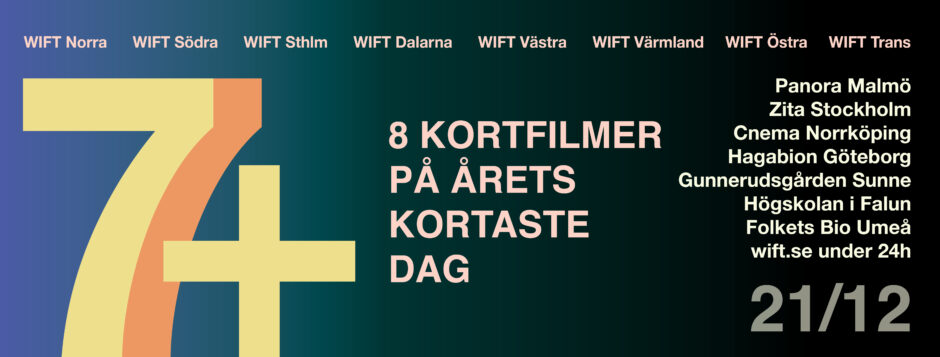7+  Åtta kortfilmer visas på wift.se den 21/12 2022